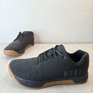 Nobull Athletic Sneakers Mens 13 Black Low Top Sporty Training Running Gym Shoes